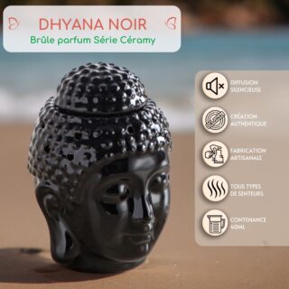 Brûle parfum Série Céramy – Dhyana Noir
