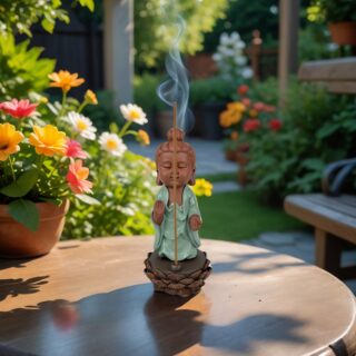 Statue Bouddha Porte-Encens Dipamkara – Image 6