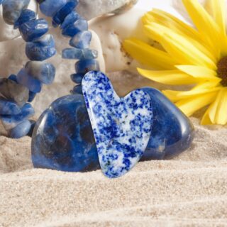 1 Gua Sha en Sodalite Bleue + Housse – Image 15
