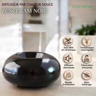 Diffuseur par chaleur douce Cérazen Noir