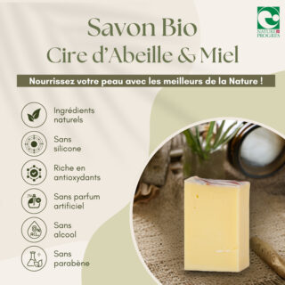 Savon Bio Cire d’Abeille & Miel