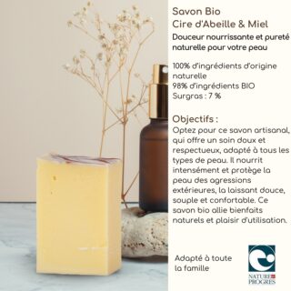 Savon Bio Cire d'Abeille & Miel – Image 6