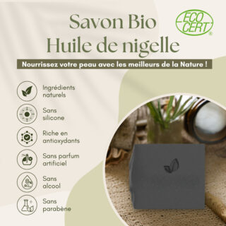 Savon à l’Huile de Nigelle Bio
