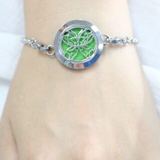 Bracelet Bijou Aromathérapie Papillon Abstrait