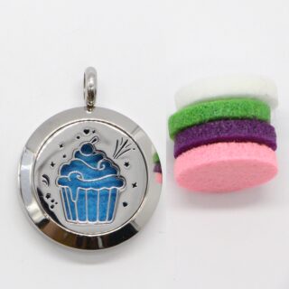 Collier Bijou Aromathérapie Cup Cake