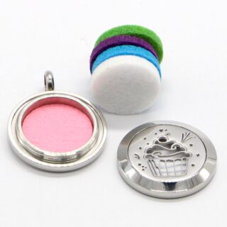 Collier Bijou Aromathérapie Cup Cake