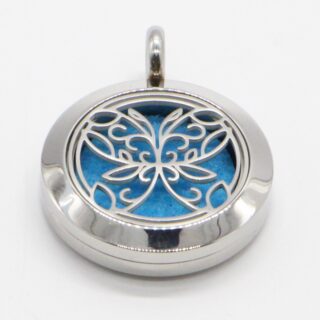 Collier Bijou Aromathérapie Papillon Abstrait