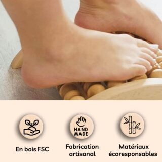Coffret 4 Accessoires de Massage en Bois