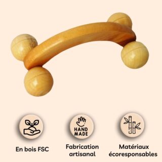 Coffret 4 Accessoires de Massage en Bois – Image 6