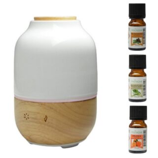 Diffuseur Ultrasonique Purisia et Trio d’Huiles Essentielles