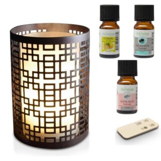 Diffuseur Ultrasonique Vela et Trio d’Huiles Escale en Amoureux