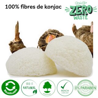 Zéro Déchet Éponge Konjac Pour Visage Classique – VRAC