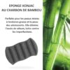 Zéro Déchet Éponge Konjac XL Corps au Charbon de Bambou - VRAC – Image 3