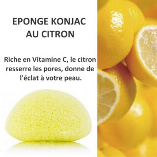Zéro Déchet Éponge Konjac Pour Visage au Citron – VRAC